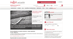 Desktop Screenshot of dalloz-actualite.fr