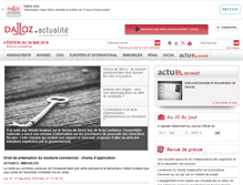 Tablet Screenshot of dalloz-actualite.fr